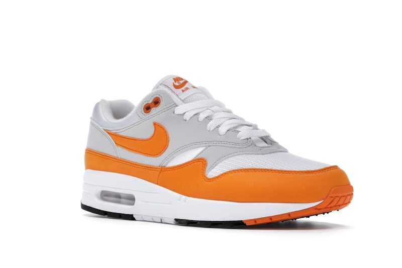Nike Air Max 1 Anniversary Orange (2020) - White/Magma Orange-Neutral Grey-Black - DC1454-101 - 04