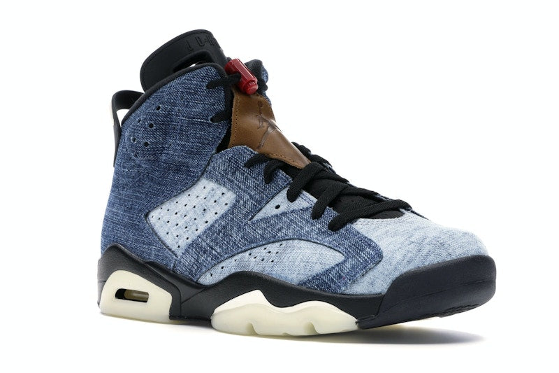Air Jordan 6 Retro Washed Denim - Washed Denim/Sail-Varsity Red-Black - CT5350-401 - 04