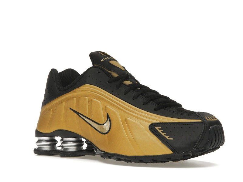 Nike Shox R4 Black Metallic Gold (Women's) - Black/Metallic Gold/Metallic Silver - AR3565-005 - 04