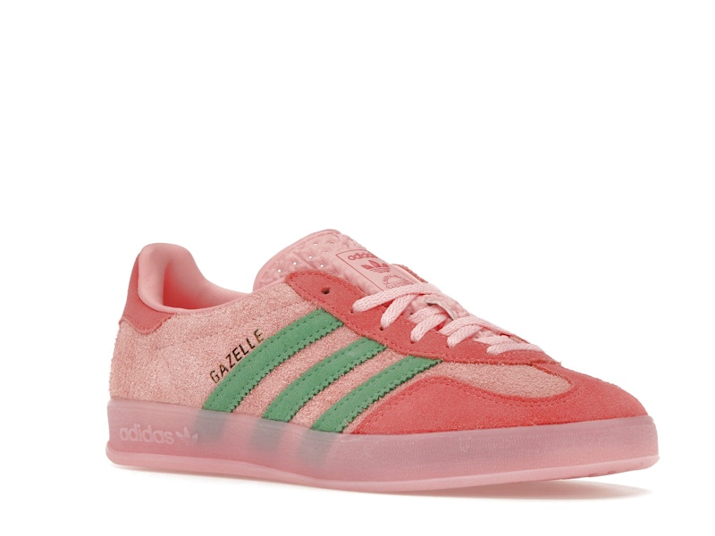 adidas Gazelle Indoor Semi Pink Spark Preloved Scarlet (Women's) - Semi Pink Spark/Preloved Green/Preloved Scarlet - IG6782 - 04