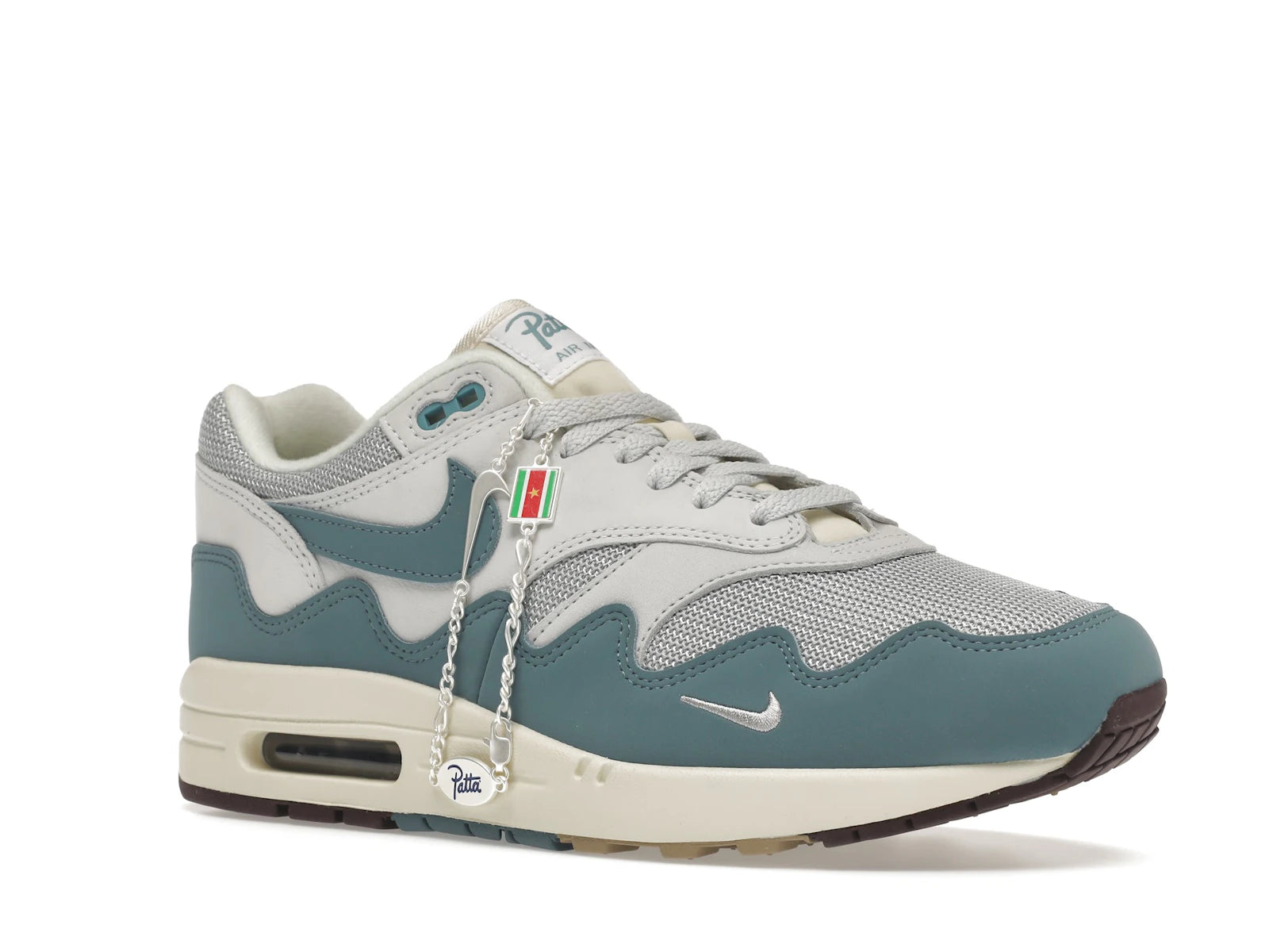 Nike Air Max 1 Patta Waves Noise Aqua With Bracelet - Metallic Silver/Noise Aqua-Pure Platinum - DH1348-004 - 04
