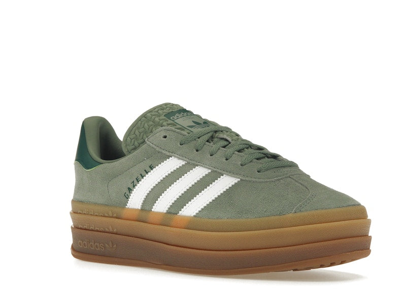 adidas Gazelle Bold Silver Green Gum (Womens) - Silver Green/Cloud White/Collegiate Green - ID6998 - 04
