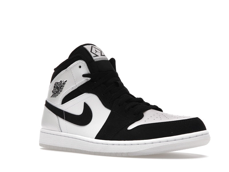 Air Jordan 1 Mid Diamond Shorts - White/Black - DH6933-100 - 04