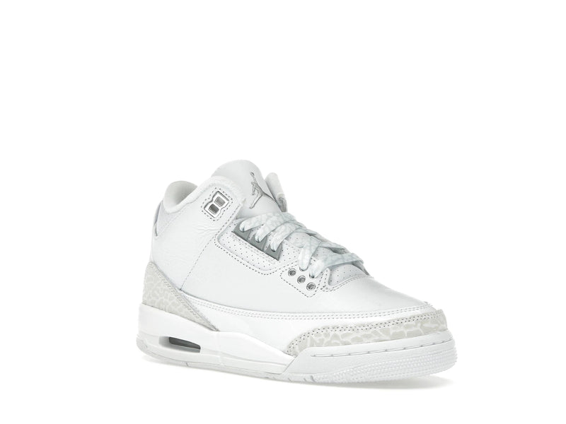 Air Jordan 3 Retro Pure Money (2025) (GS) - White/White/Metallic Silver - DM0967-111 - 04