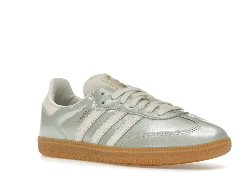 adidas Samba OG Linen Green Metallic (Women's) - Linen Green Metallic/Off White/Cyber Metallic - IG1965 - 04