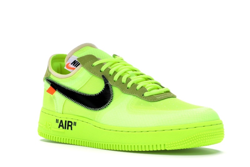 Nike Air Force 1 Low Off White Volt - vista 4