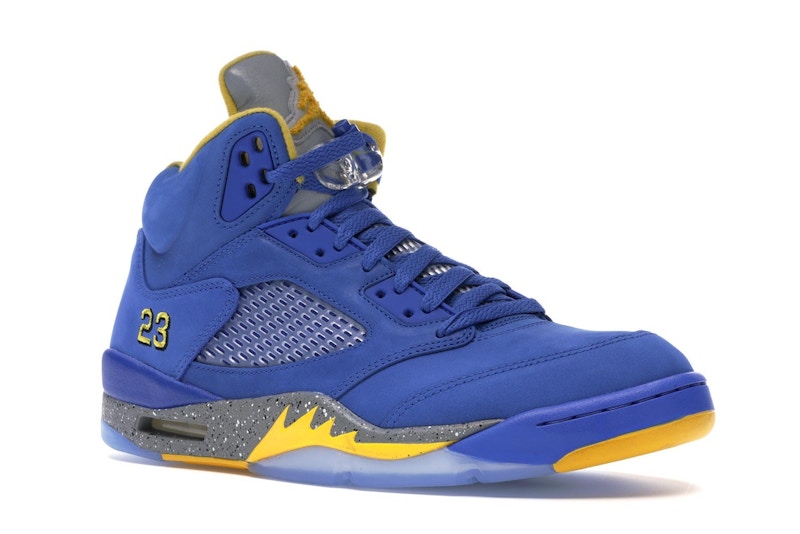 Jordan 5 Retro JSP Laney Varsity Royal - vue 5