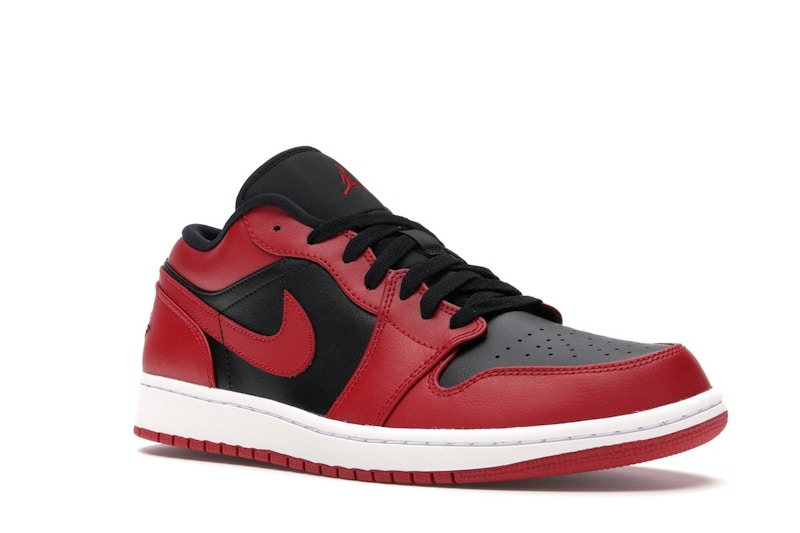 Air Jordan 1 Low Reverse Bred - Gym Red/Black-Gym Red-White - 553558-606 - 04