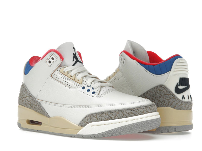 Air Jordan 3 Retro Seoul 20 - White/Black/Sport Royal/Challenge Red/Pale Vanilla/College Grey - IB1482-100 - 04