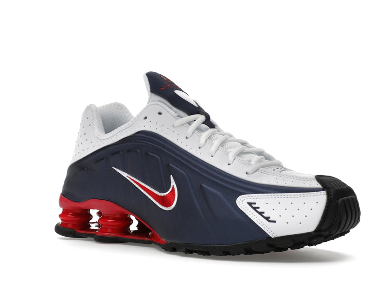 Nike Shox R4 Usa (2025) - Midnight Navy/White/Metallic Silver/Gym Red - HQ1988-400 - 04