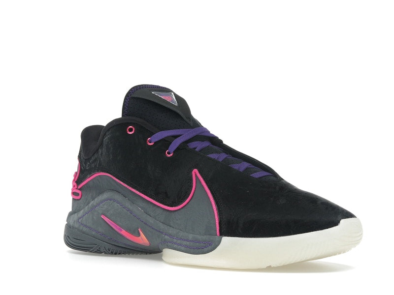 Nike LeBron 22 Blacklight - Black/Laser Fuchsia/Dark Grey/Field Purple/Guava Ice/Vapor Green - FZ1094-001 - 04