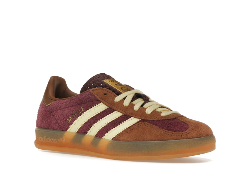 adidas Gazelle Indoor Maroon Almost Yellow - Maroon/Almost Yellow/Preloved Brown - JI0324 - 04