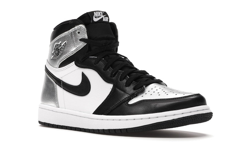 Air Jordan 1 Retro High Silver Toe (W) - Black/Metallic Silver-White-Black - CD0461-001 - 04