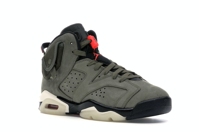 Air Jordan 6 Retro Travis Scott (GS) - Medium Olive/Black-Sail-University Red - CN1085-200 - 04