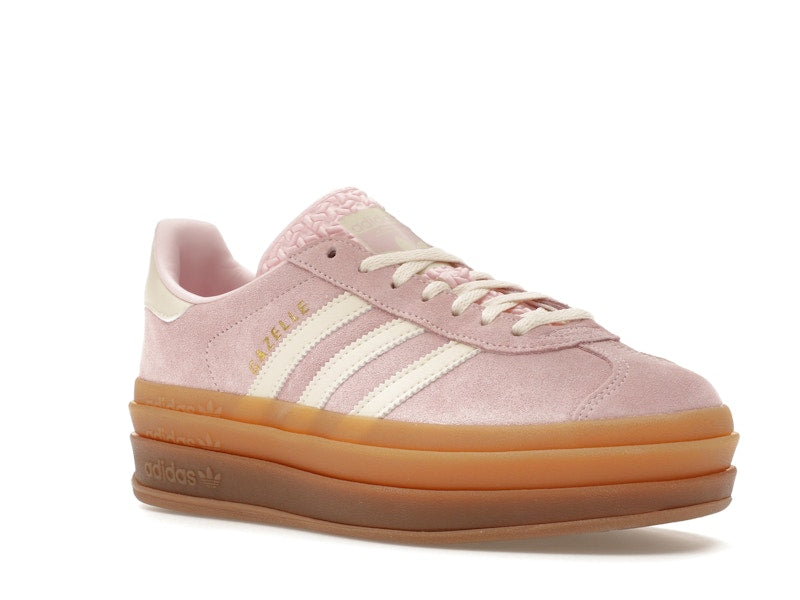 adidas Gazelle Bold Clear Pink Cream White (Women's) - Clear Pink /Cream White/Gold Metallic - JQ7777 - 04