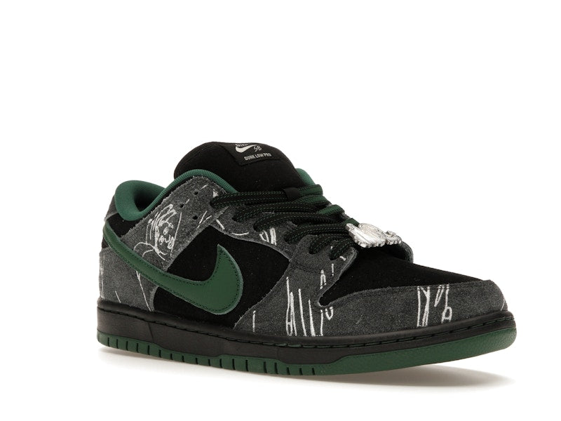 Nike SB Dunk Low There Skateboards - Black/Gorge Green-Summit White - HF7743-001 - 04