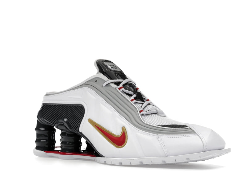 Nike Shox Mr4 Mule Martine Rose Metallic Platinum Varsity Red - White/Varsity Red/Metallic Platinum/Dark Charcoal - IM5420-100 - 04