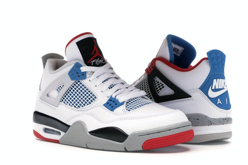 Air Jordan 4 Retro What The - White/Military Blue-Fire Red-Black-Cement Grey - CI1184-146 - 04
