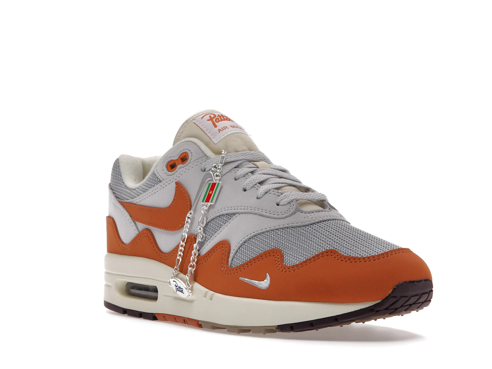 Nike Air Max 1 Patta Waves Monarch With Bracelet - Metallic Silver/Monarch-Pure Platinum - DH1348-001 - 05