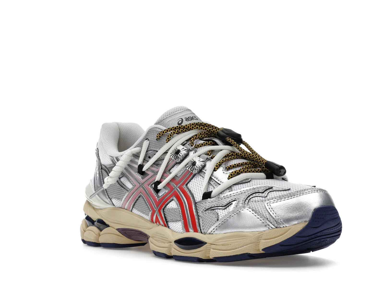 Asics Gel Cumulus 16 Toga White Red Pure Silver - White/Red/Pure Silver - 1203B115-100 - 05