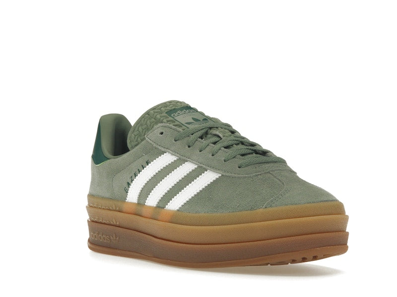 adidas Gazelle Bold Silver Green Gum (Womens) - Silver Green/Cloud White/Collegiate Green - ID6998 - 05