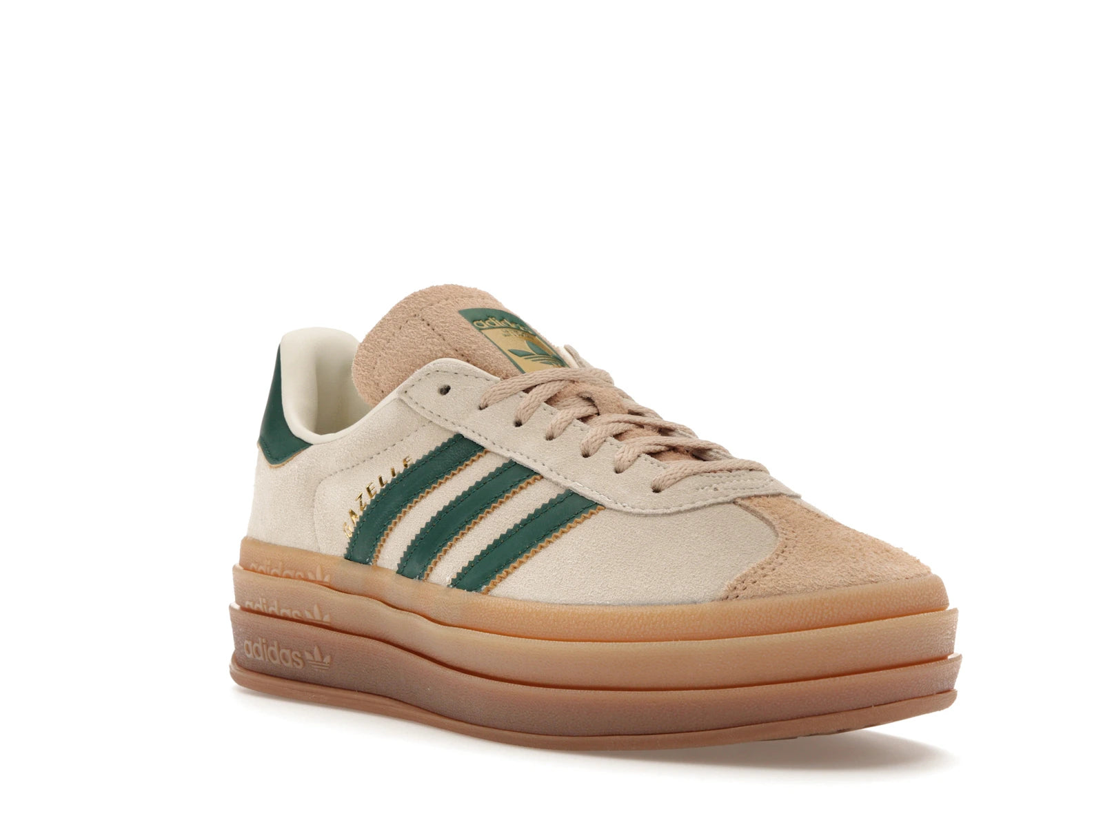 Adidas Gazelle Bold Magic Beige Collegiate Green - Cream White/Collegiate Green/Magic Beige - ID7056 - 05