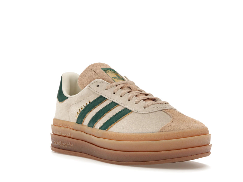Adidas Gazelle Bold Magic Beige Collegiate Green - Cream White/Collegiate Green/Magic Beige - ID7056 - 05