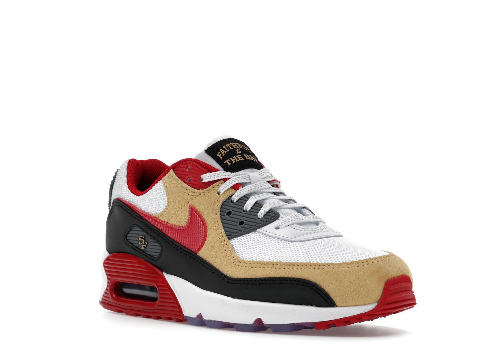 Nike Air Max 90 San Francisco 49ers - White/Gym Red/Black - II7588-100 - 05