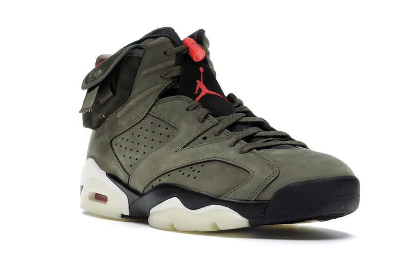 Air Jordan 6 Retro Travis Scott - Medium Olive/Black-Sail-University Red - CN1084-200 - 05