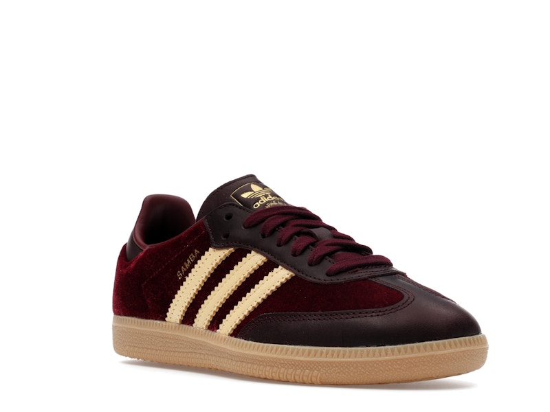 adidas Samba OG Shadow Red Velvet (Women's) - Shadow Red/Maroon/Gum - JS1394 - 05