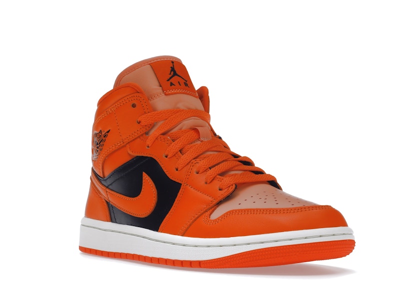Air Jordan 1 Mid Orange Black (W) - Crimson Bliss/Rush Orange/Black/Sail - DM3381-600 - 05