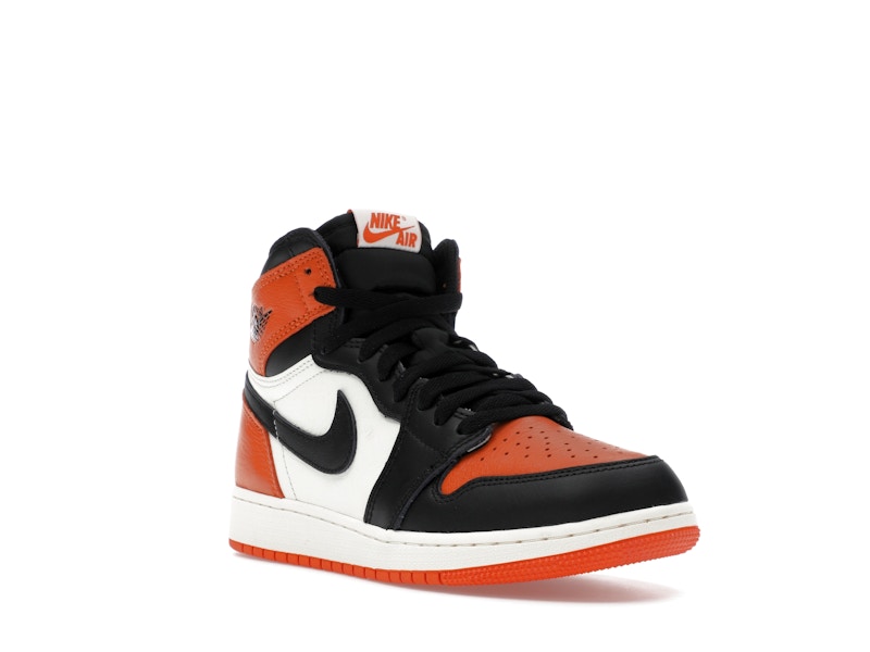Air Jordan 1 Retro High OG Shattered Backboard (2025) (GS) - Black/Black-Sail-Starfish - FD1437-008 - 05