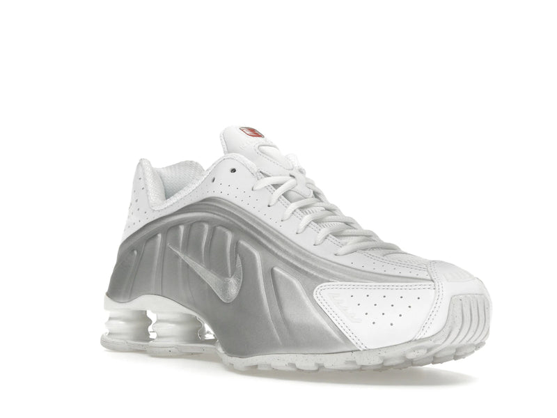 Nike Shox R4 White Bright Crimson Metallic Silver - White/White/Bright Crimson/Metallic Silver - HQ1988-101 - 05