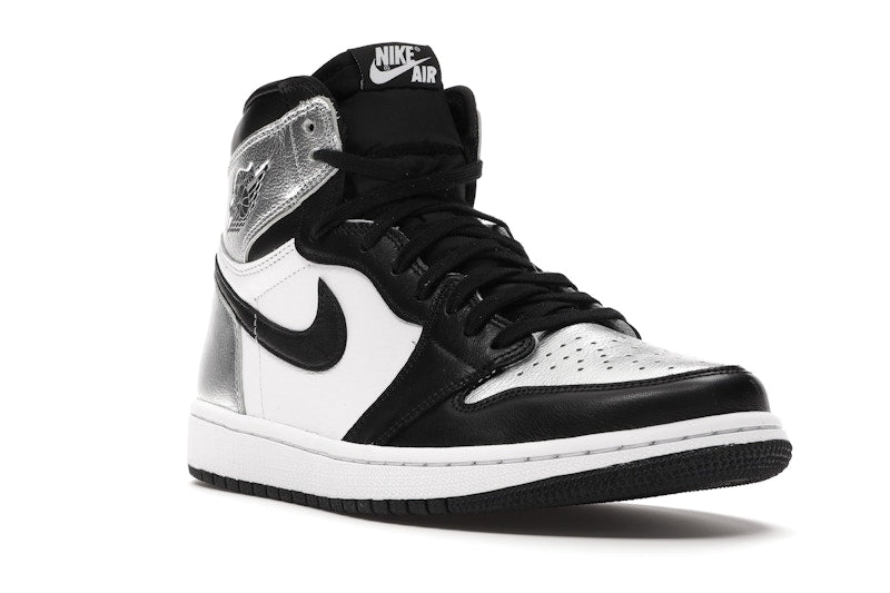 Air Jordan 1 Retro High Silver Toe (W) - Black/Metallic Silver-White-Black - CD0461-001 - 05