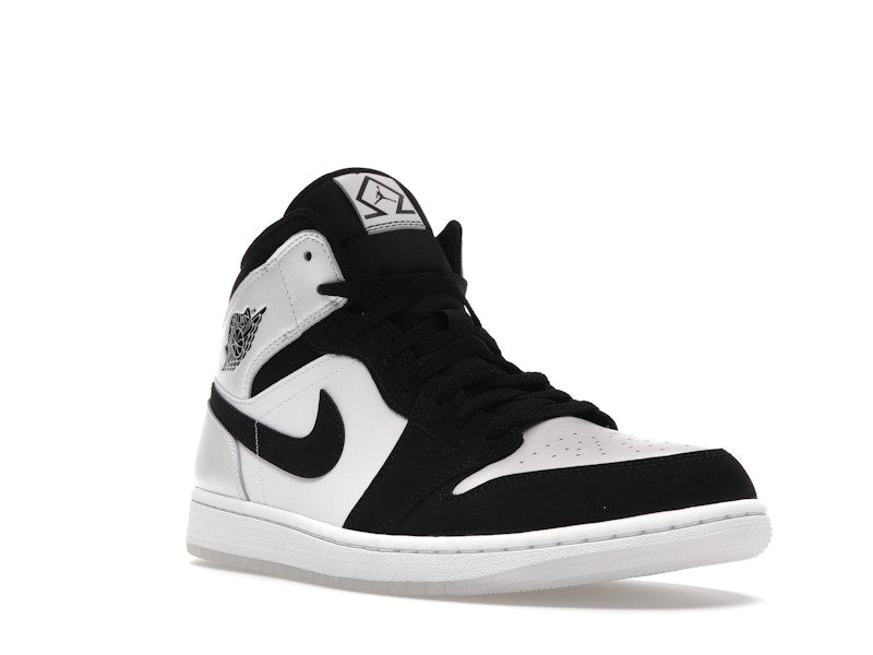 Air Jordan 1 Mid Diamond Shorts - White/Black - DH6933-100 - 05