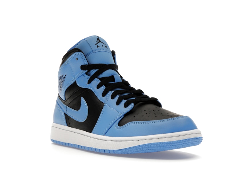 Air Jordan 1 Mid Azul Universitario Negro - vista 5