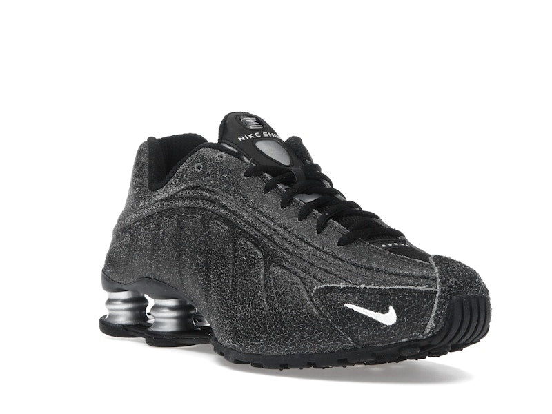 Nike Shox R4 Black Distressed Leather - vue 5