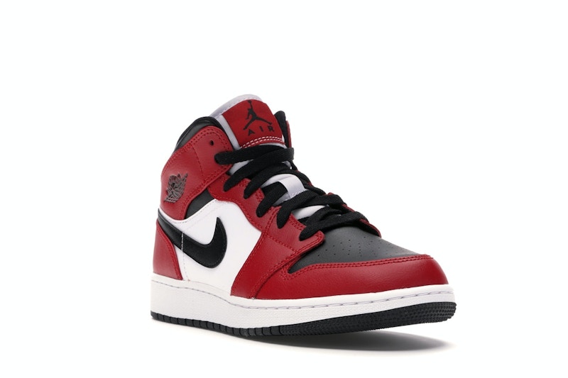 Air Jordan 1 Mid Chicago Black Toe (GS) - weergave 5