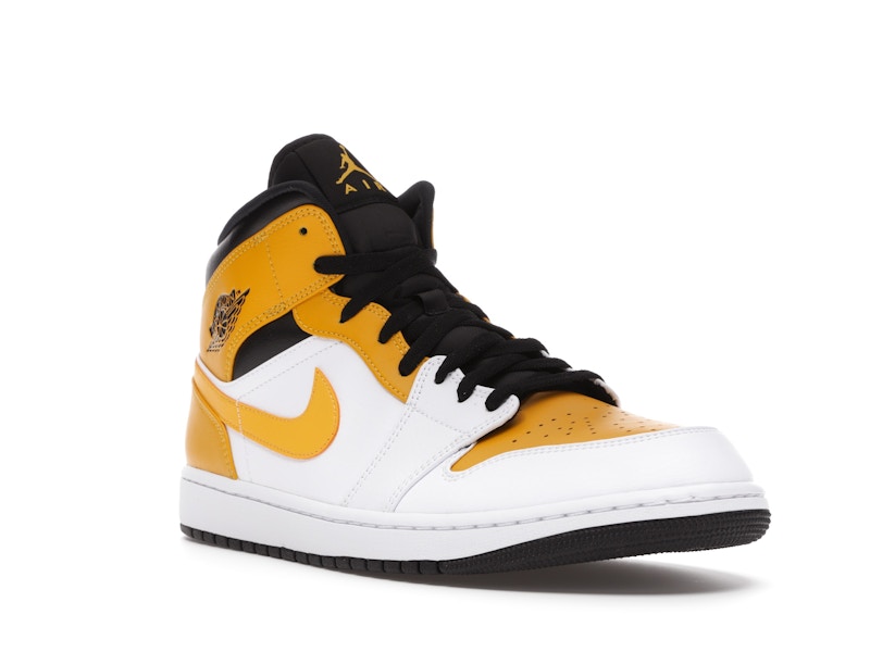 Air Jordan 1 Mid University Gold - White/University Gold-Black - 554724-170 - 05