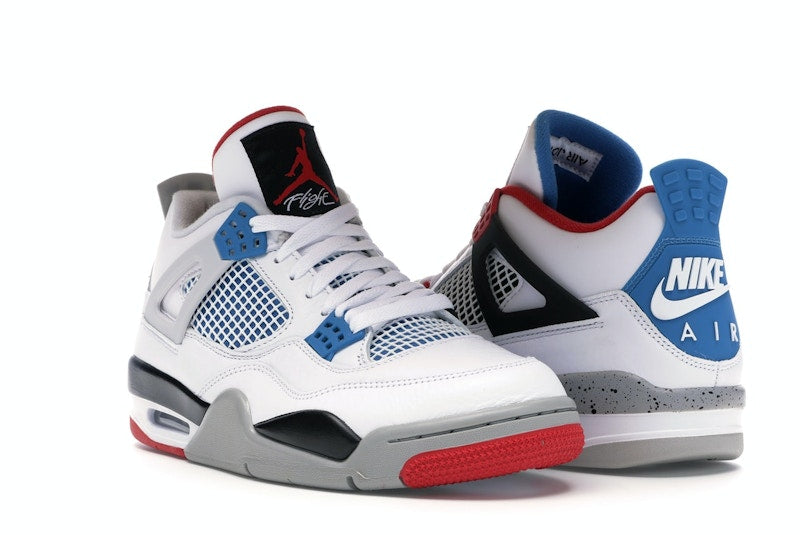 Air Jordan 4 Retro What The - White/Military Blue-Fire Red-Black-Cement Grey - CI1184-146 - 05
