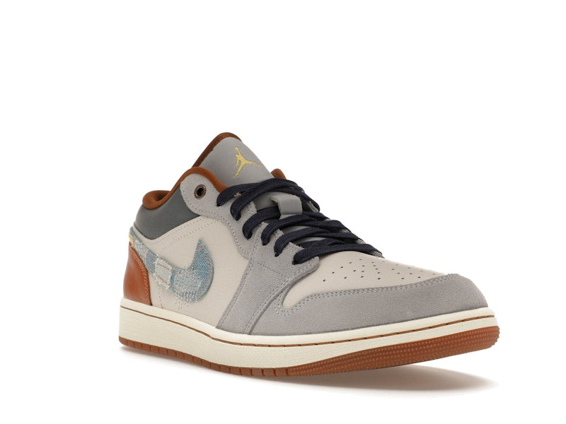Jordan 1 Low SE Phantom Repaired Denim Swoosh - vue 6