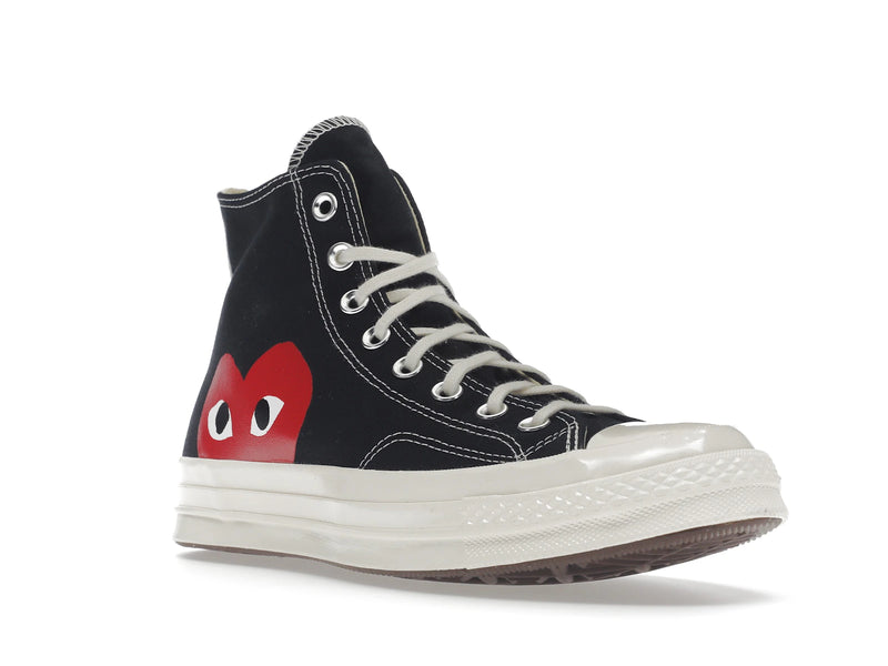 Converse Chuck Taylor All Star 70s Hi Comme Des Garcons Play Black - Black/White/High Risk Red - 150204C/A08791C - 05