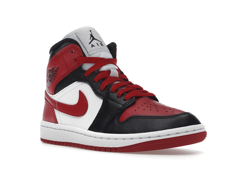 Air Jordan 1 Mid Alternate Bred Toe (W) - White/Red/Black - BQ6472-079 - 05