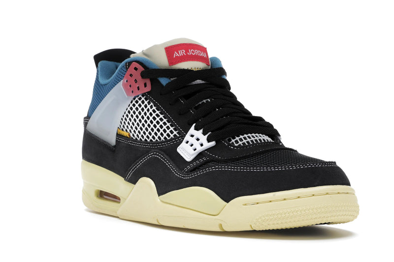 Air Jordan 4 Retro Union Off Noir - Off-Noir/Brigade Blue-Dark Smoke Grey-Light Fusion Red - DC9533-001 - 05