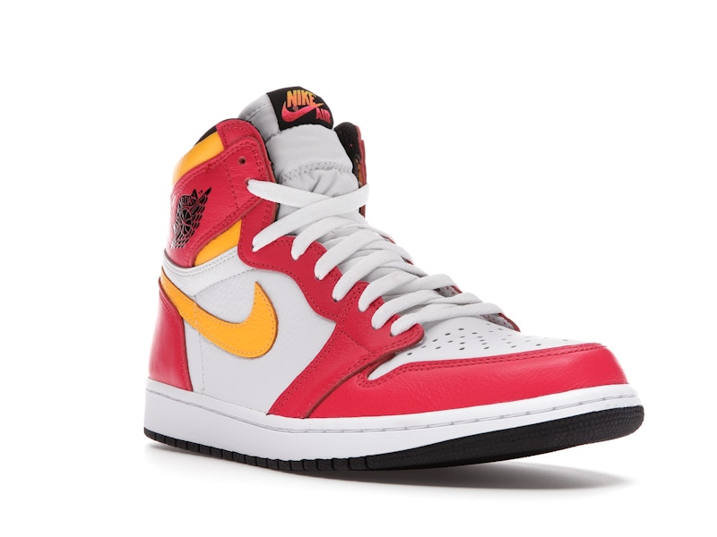 Air Jordan 1 Retro High OG Light Fusion Red - Light Fusion Red/White-Laser Orange-Black - 555088-603 - 05