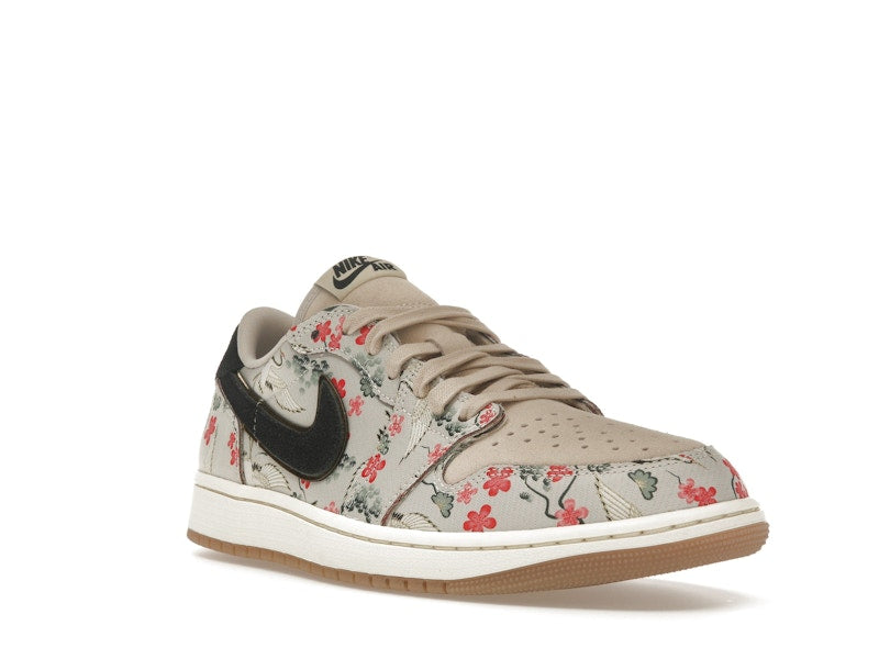 Air Jordan 1 Retro Low OG Rui Hachimura Oatmeal - Oatmeal/Jade Smoke-Black - HV8293-100 - 05
