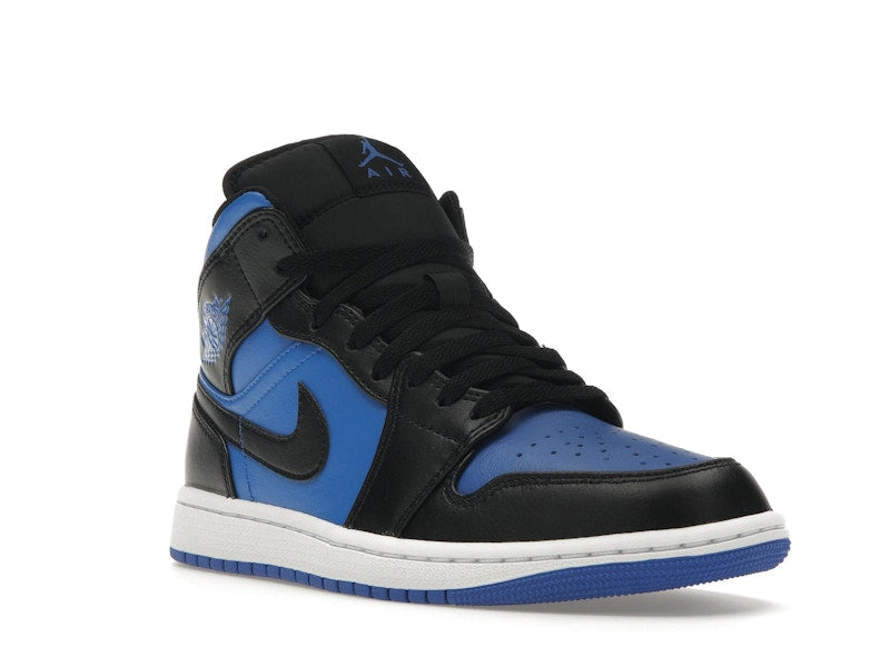 Air Jordan 1 Mid Black Royal Metallic - Black/Black/White/Royal Blue - DQ8426-042 - 05