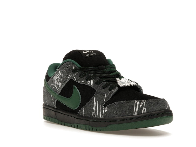Nike SB Dunk Low There Skateboards - Black/Gorge Green-Summit White - HF7743-001 - 05