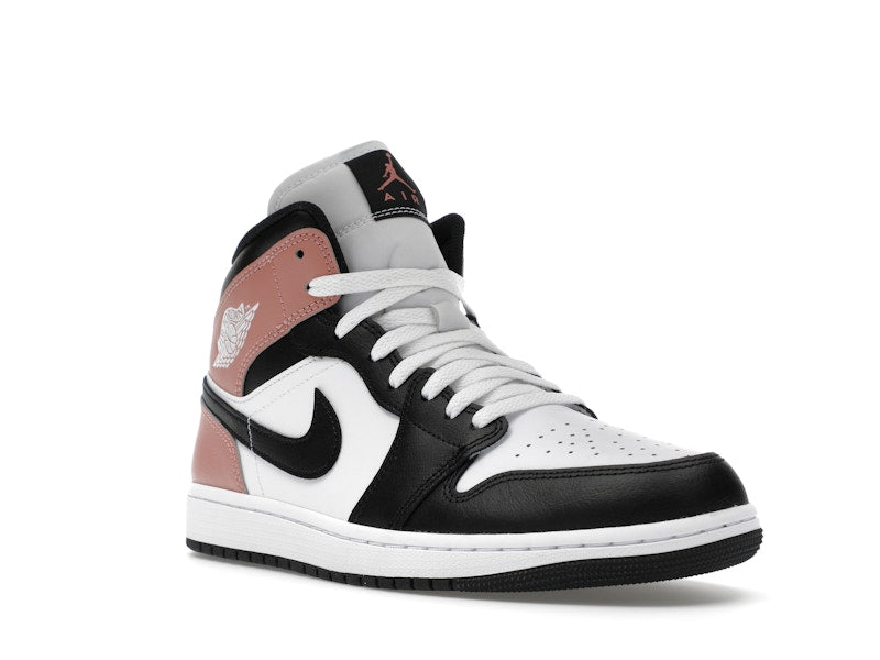 Air Jordan 1 Mid White Rust Pink Black - White/Rust Pink/Black - DQ8426-100 - 05