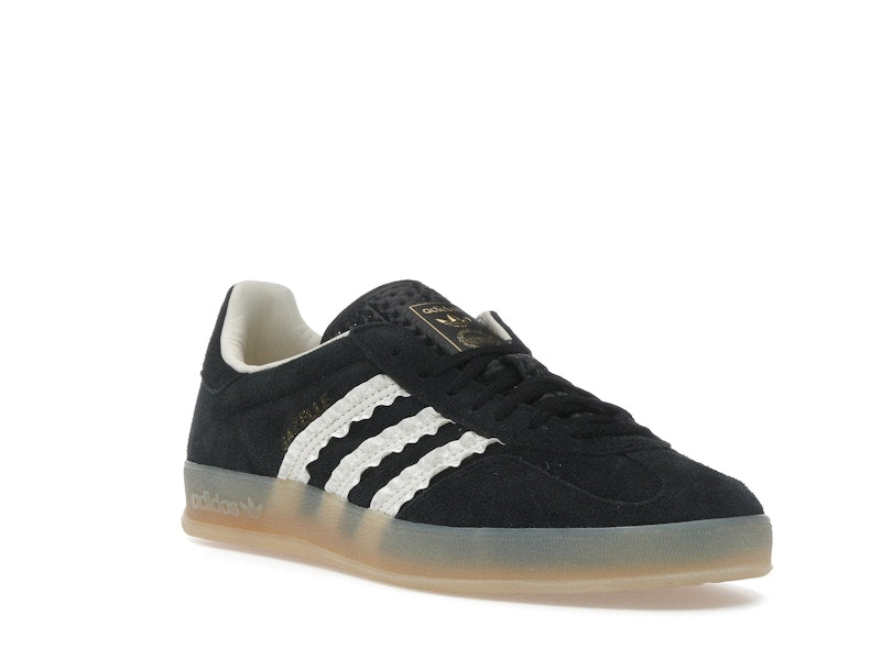 adidas Gazelle Indoor Core Black Cream White Gum (Women's) - Core Black/Cream White/Gum - JS1412 - 05